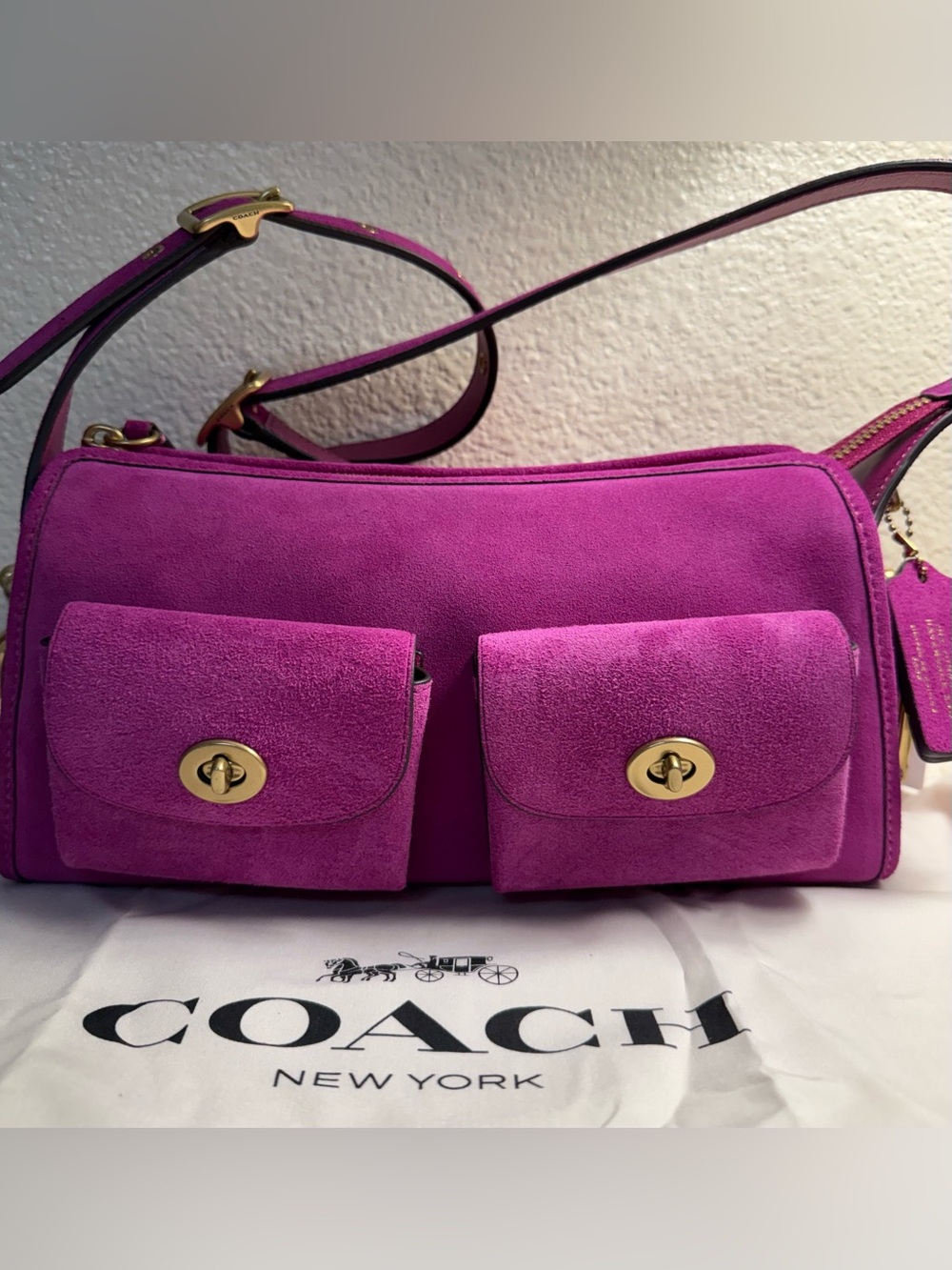 Magenta Coach haversack 27 nwt Hard to find